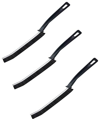 3 Pièces Brosse de Nettoyage des Interstices,Brosse de Fine et Longue Nettoyage de Crevasses à Poils Durs,Brosse à Joint de Carrelage pour Groove Gap et Saleté dans Salle de Bain et Cuisine
