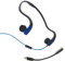 Sjpaa Auriculares de conducción ósea, Auriculares con Cable, Auriculares para el oído Abierto con Cable Adaptador de Amplificador Tipo C, Resistente al Sudor para Deportes,Azul