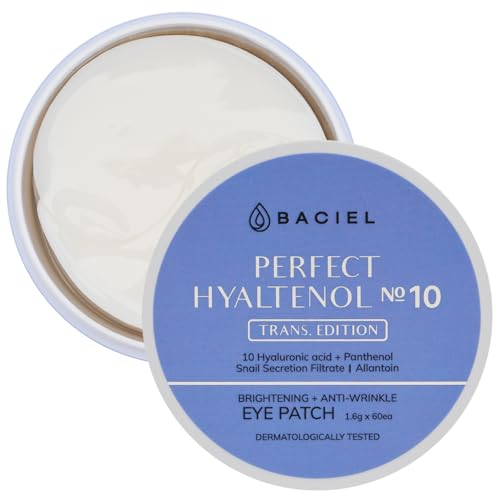 BACIEL - Patch occhi in idrogel che si scioglie con acido Ialuronico e pantenolo | Perfect Hyaltenol 10 | da usare di notte | occhiaie e occhi gonfi | 30 paia