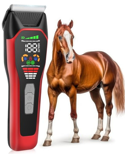Grimgrow Horse Clippers Low Noise Rechargeble Horse Trimmer Kit