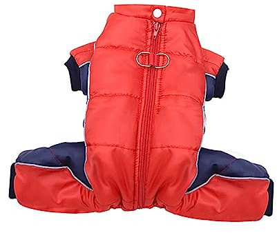 SEWOART 1Stk Hundemantel aus Baumwolle Hundejacke für kaltes Wetter Haustiermantel Welpenmantel hundemantel mit Beinen hundewintermantel Winterjacke wasserdichte Kleidung Polyester