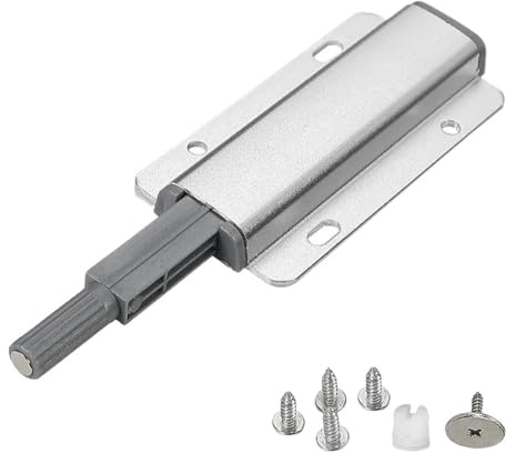 2 cierres de metal resistentes for abrir puertas de armarios, cocinas, armarios, sistemas de cierre magnético de aleación de aluminio, amortiguadores.