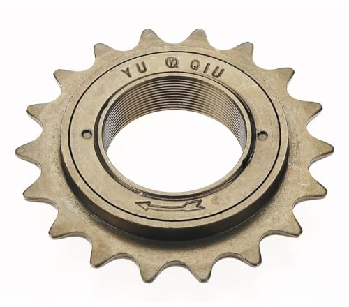 Helilyco Piñón de rueda libre de una sola velocidad para bicicleta vehículo eléctrico, acero 12T, 14T, 16T, 18T, rosca de 34 mm de diámetro interior, para bicicletas de una sola velocidad