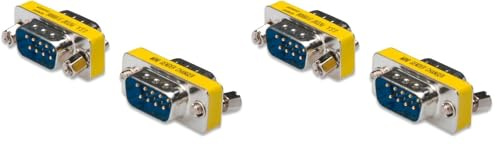 Digitus D-Sub 9 Gender Changer - Adattatore - Adattatore - 9 poli femmina - da spina a spina - RS-232 - RS-485 - TTL - Custodia in metallo (Confezione da 2)