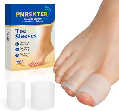 Pnrskter Big Toe Protector Caps – Gel Toe Sleeves (6 Big + 10 Medium) – Toe Covers & Cushions for Blisters, Corns, Ingrown Nails & Daily Friction (Women & Men)