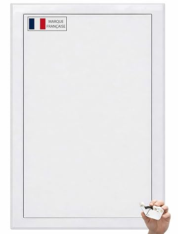 AIROPE – Puerta de Inspección 300X600 mm Acero Blanco, Cierre a Presión con Bloqueo, para Techo y Pared, Apertura Lateral Izq/Der, Panel de Acceso Contador Agua, Baño, Tuberías
