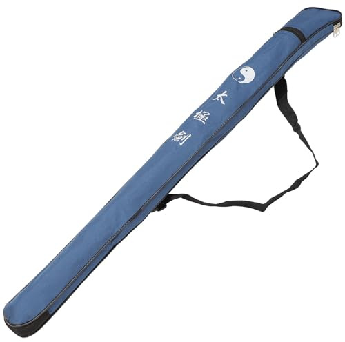 LIFKOME Bolsa Cómodamente Azul y Espada de Lona Simple Taichi Diseño Práctico para Transportar y Proteger para Actividades de Taiji, Adecuado Espadas de Kung Fu