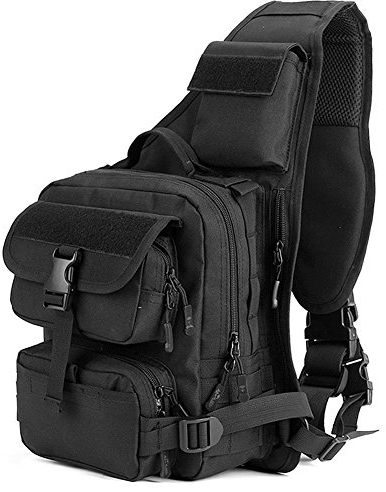 YFNT Tactical Sling Bag Pack Military Rover Schulter Sling Rucksack Umhängetasche für die Jagd Camping Trekking,Wüste Digital