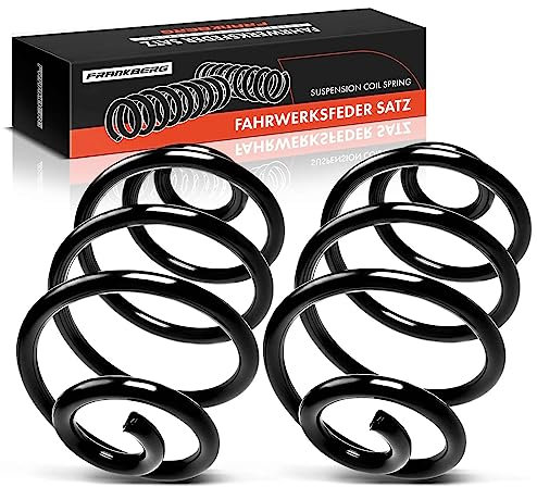 Frankberg 2x Federn Fahrwerksfeder Hinten Kompatibel mit Corsa C F08 F68 2000-2009 Corsa C X01 2000-2012 Tigra Twintop/Convertible 2004-2009 Replace# 9196210