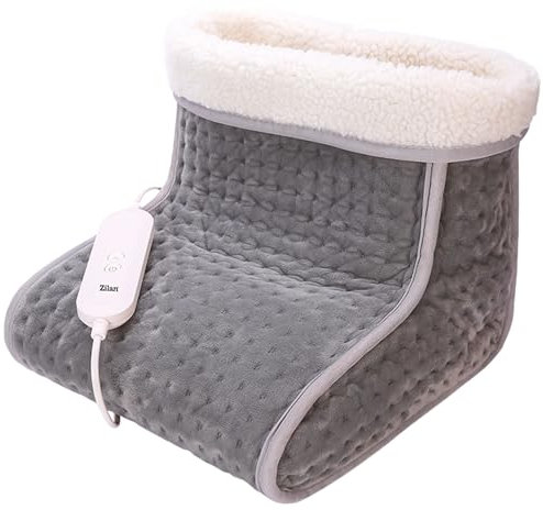 Fußwärmer elektrisch 4 Heizstufen Elektrische Fußheizung Fusswärmer Heizmatte Wärmetherapie Fußpflege für Zuhause Fuß Wärmer Wärmekissen Fuß Heizung Fußmassage Timer