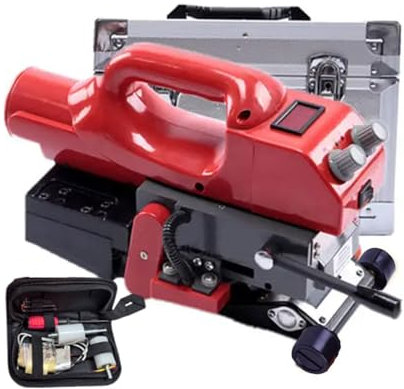 twostronking 0-450℃ Hot Wedge Welder, 800w Geomembrane Welding Machine, With Temperature Display, 0.2-1.50mm Welding Range, Applicable to Tunnels, Subways, Artificial Lakes, Etc.