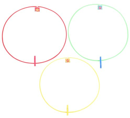 WEKAMOS Lot de 3 Anneaux de Plongée 80 CM pour Garçon et Filles Jouets de Piscine Résistants à l'usure Cerceaux d'Entraînement à la Plongée pour Jeux Aquatiques Estivaux