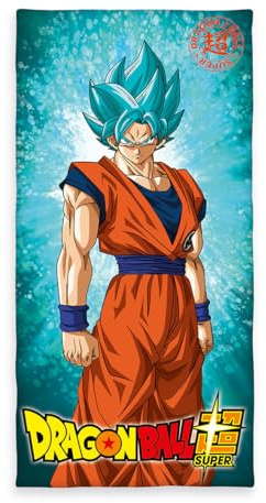 Herding DRAGONBALL SUPER Badetuch, 150 x 75 cm, Baumwolle, Mehrfarbig