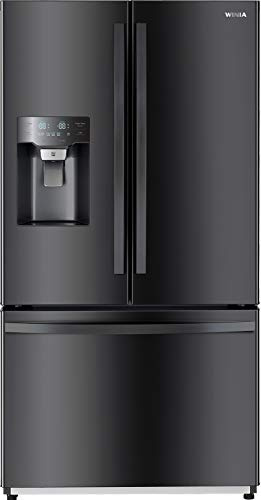 Winia WRFS26SUJE 25.5 Cu. Ft. French Door Dispenser Refrigerator With a Dual Ice Maker - Black Stainless Steel