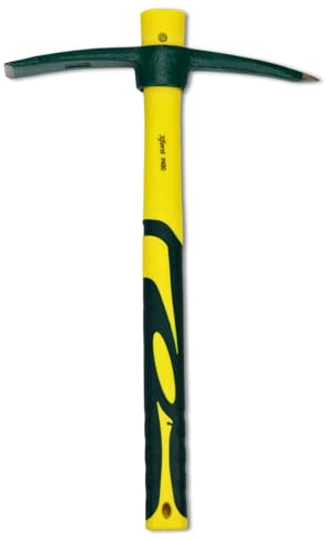 Xforst X-PF410 - Pico de jardín para aflojar el Suelo, la jardinería o la prospección. con Mango de Fibra de Vidrio Ligero y sólido y Cabezal Robusto de Acero Forjado de Alto Carbono.