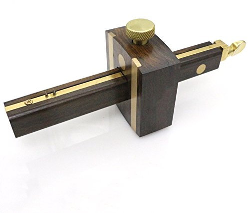 Oriental riverkit Marking Gauge Hardwood Mortice Marking Gauge Woodworking Carpenters Tool Adjustable Carpentry Marker for Construction Decoration Woodworking 20cm