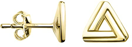 SOFIA MILANI - Damen Ohrringe 925 Silber - vergoldet/golden - Dreieck Ohrstecker - E1545
