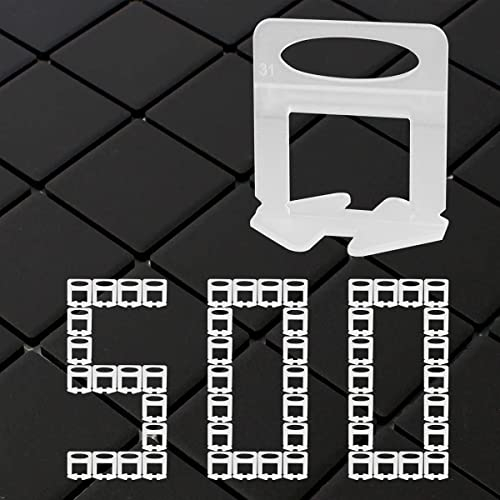 Deuvuo 500 Stück Fliesen Nivelliersystem 1.5mm Zuglaschen,1.5mm fliesen nivelierset fliesen Verlegehilfe für Fliesen Höhe 3-12 mm - Keine unebenen Fliesen mehr!