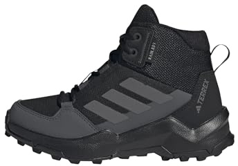 Adidas Unisex - Bambini e Ragazzi Terrex AX4R Mid Rain.RDY Hiking Shoes, Core Black/Grey Four/Grey Six, 28 EU