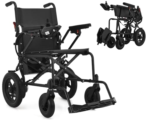 WEYRAL Elektrischer Rollstuhl(3 Farben), 25KM Rollstuhl Elektrisch Faltbar, Elektrischer Rollstuhl 120 kg, Elektrische Rollstühle 500W