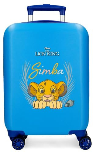 Disney Simba Camuflaged Equipaje- Equipaje para niños, Niños, Camuflaged Cierre de combinación Lateral 4 Ruedas Equipaje de Mano está Fabricada en ABS, un Material rígido y Ligero.