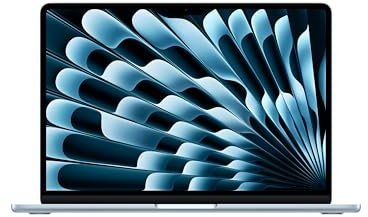 Apple MacBook Air (13, Apple M4 Chip mit 10‑Core CPU und 10‑Core GPU, 16GB Gemeinsamer Arbeitsspeicher, 512 GB) - Himmelblau