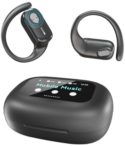 XHJ Vyntex Auriculares Abiertos 2025, Traducción en Tiempo Real por IA, Bluetooth 5.4, 3 en 1 Inalámbrico Traducción de Idiomas Auriculares