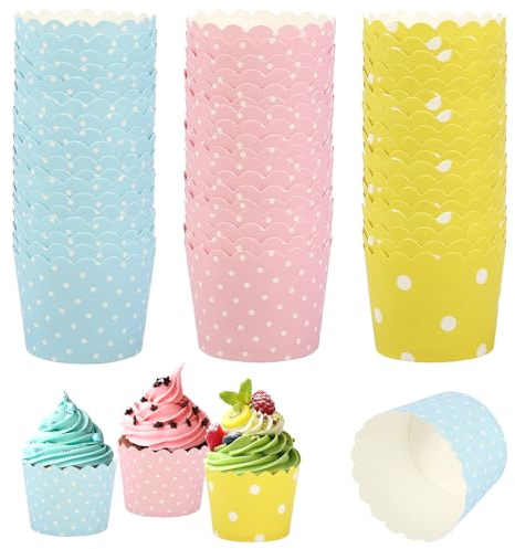 Set med 150 st pappersformar för muffins och cupcakes, för bröllop, födelsedag, fest