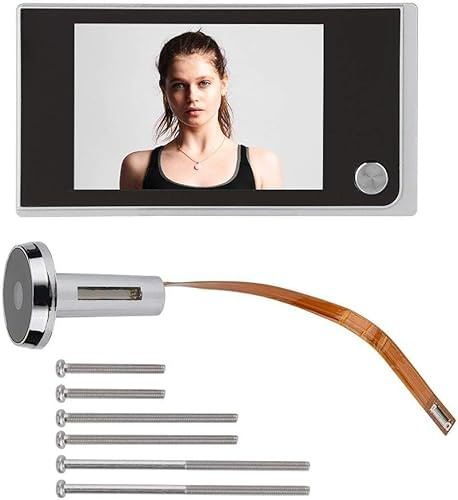 Uadme 3,5 pouces LCD numérique 120 degrés judas visionneuse photo visuelle électronique œil de chat caméra maison visionneuse porte œil de chat