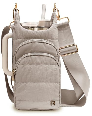Water Bottle Holder with Strap 30/32 oz, Crossbody Water Bottle Carrier Bag