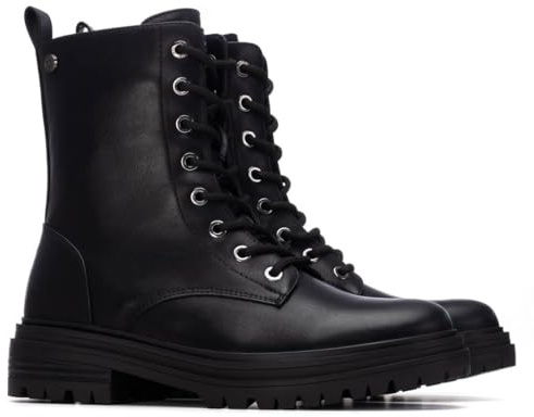 XTI - Botín Mujer Negro - Calzado Cómodo y Versátil - Moda casual - Modelo 13046401 (Talla 37)
