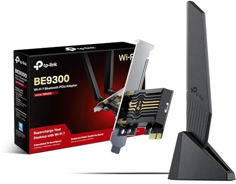 NEW TP-Link Archer TBE553E WiFi 7 Card BE9300 Mbps Wireless Bluetooth 5.4 PCIe wifi card, Intel Compatible Only, Tri-band, Low-Profile Bracket, PCI Express WiFi Card for Desktop Windows 10/11(64Bit)