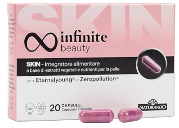Naturando INFINITE BEAUTY - Integratore alimentare per la pelle con Eternalyoung® e Zeropollution® - 20 capsule