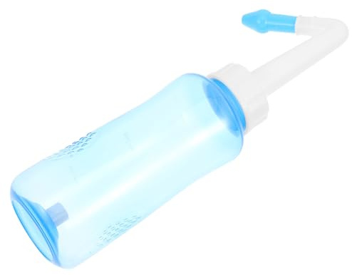 ibasenice Bouteille de Lavage Nasal 300ml en Pp pour Adultes et Garçon et Filles, Nettoyant Nasal Rinçage Manuel, pour Soulager Problèmes Nasaux