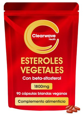 Esteroles Vegetales 1800mg | 90 Cápsulas Veganas | Beta-Sitosterol