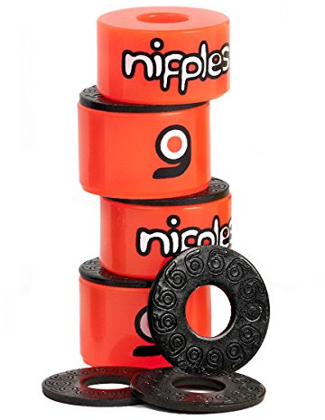 Orangatang Nipples Longboard Skateboard Truck Bushings (Set of 4) - Orange