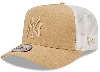 New Era New York Yankees MLB Jersey Essential Stone A-Frame Adjustable Trucker Cap - One-Size