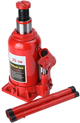 ECUTEE Cric Idraulico a Bottiglia per Auto, 20T Martinetto Idraulico Jack Bottiglia, Martinetti Idraulici Verticali Bottle Jack per Furgoni, Roulotte, Trattori per Caravan Cambiamento Pneumatico