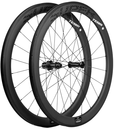 Superteam Classic PRO 38/50/60/88mm Depth Carbon Wheelset Rim Brake Road Bike 700c Clincher Tubeless 25mm Width with Ceramic Hub(R25-50, Shim 8-12 Speed)