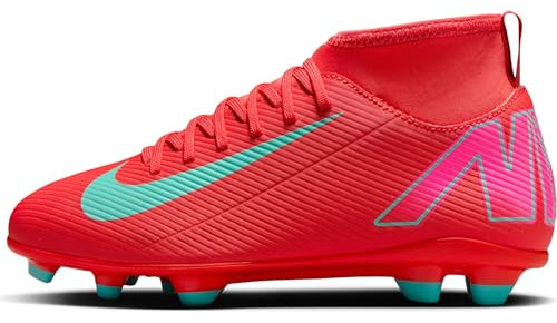 NIKE Unisex Kinder Jr. Mercurial Superfly 10 Club Sneaker, Ember Glow Aurora Green, 36 EU