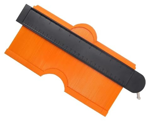 Contour Gauge Profile Tool (25 cm/10 in) with Adjustable Lock Precisely Copy Irregular Shape Duplicator Laminate Tiles Wood Edge Outline Gauge for Corners and Construction, Thoughtful Gifts for Men