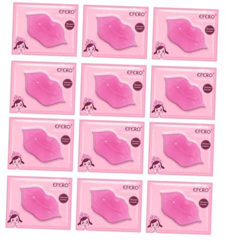 Beavorty 20st Feuchtigkeit Spendende Lippen Maske Lippenbalsam Lippenfüller Masken Lippenpflaster Schönheit Lippe Lippenpflege Pads Lippen-schlafmaske Rissige Lippe Lippenpads Kollagen Rosa