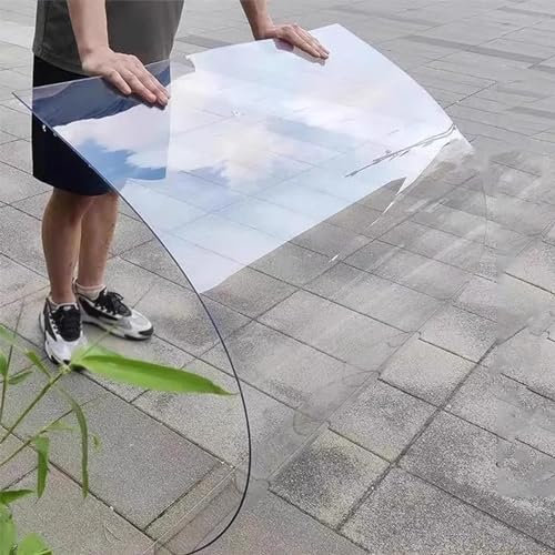 Paneles de techo de policarbonato transparente, láminas para exteriores con protección UV para techos resistentes a la lluvia, revestimiento acrílico para terrazas solares, cubiertas de invernadero y