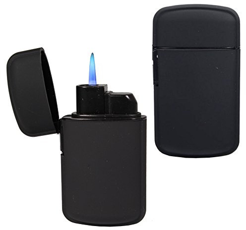 Bulentini Accendino antivento Blue Jet Flame Turbo, superficie morbida – facile da mano/esterno (1, 6,5)