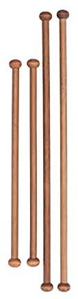 4 Uds Varilla Colgante, Varilla Redonda de Madera de Sándalo, Varillas de Madera para Varitas de Cinta de Boda, Pasador de Macramé, Barra de Armario