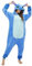 Cartoon Onesie Pyjamas für Erwachsene, Kuschelig Warme Onesie Pyjamas für Frauen Männer, Flanell Relaxo Pyjamas für Weihnachten Halloween (DE/NL/SE/PL, Alphanumerisch, S, Regular, Regular, Blue)