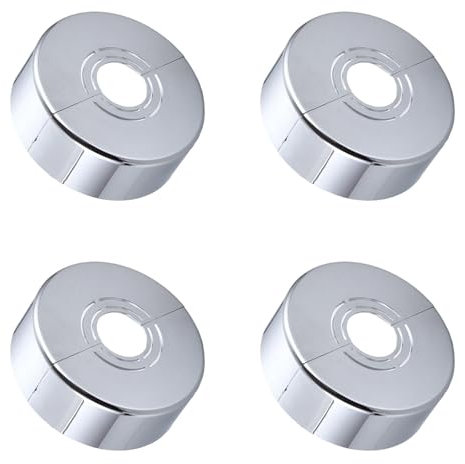 4 Stücke Rosette Duscharmatur, Heizungsrohr Rosette, Heizungsrohr Abdeckung, Rosette Wasserhahn, Abdeckrosette, Rosette, Rosette Wasserhahn für Duschzubehör, Wasserhahndekoration(62 * 20mm)