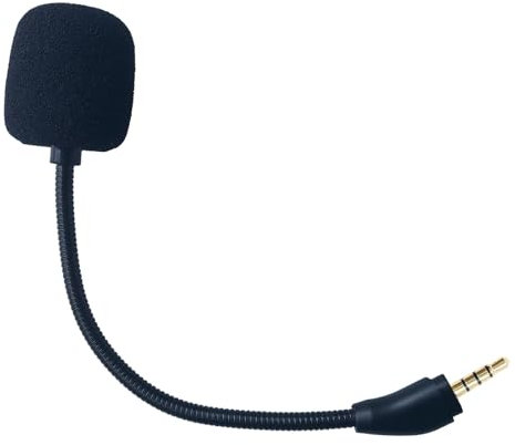 SPTSSWET Microphone de Rechange pour Kingston pour HyperX Cloud III 3 Casque Gaming Détachable Anti-Bruit Micro pour PS4, Xbox One, PC, Jack 3,5 mm, 6.2 inch