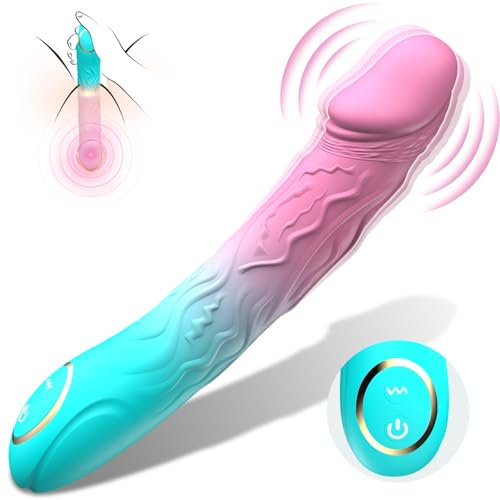 Dildo Vibrator Sex Spielzeug für die Frau - G Punkt Vibration für Frauen Vibrators mit 10 Vibrationsmodi Sex Toys Prostata Stimulation Männer Sex Sexspielzeug Anal Dildos Vibratoren Extrem Ergonomisch