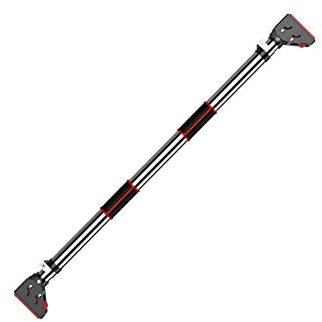 PUFAHAU Barre Horizontale sur la Porte pour Appareil de Traction intérieur Domestique, poinçonnage sans Mur, Cadre de Porte réglable, Barre de Suspension, équipement de Fitness(92-124cm)